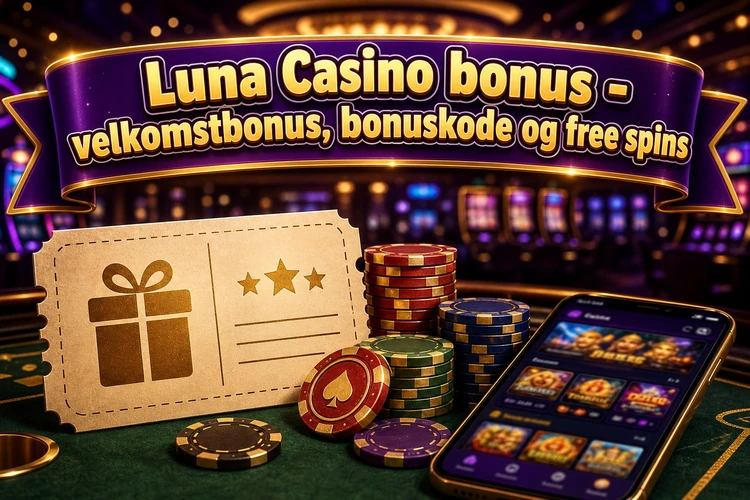 Luna Casino bonus - velkomstbonus, bonuskode og free spins