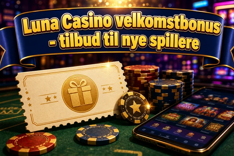 Luna Casino velkomstbonus - tilbud til nye spillere