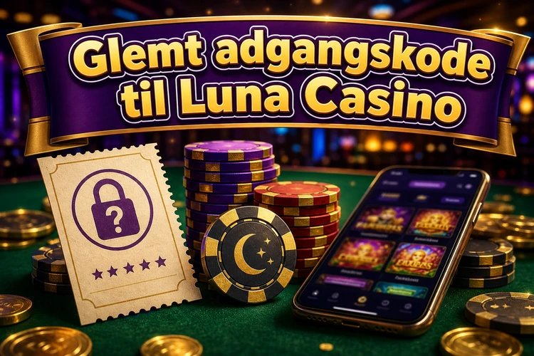 Glemt adgangskode til Luna Casino